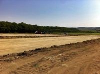 Erdarbeiten für die Fahrsiloanlage (20.05.2011)