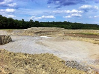 Das Planum für die Gärbehälter ist fertig (17.06.2011)